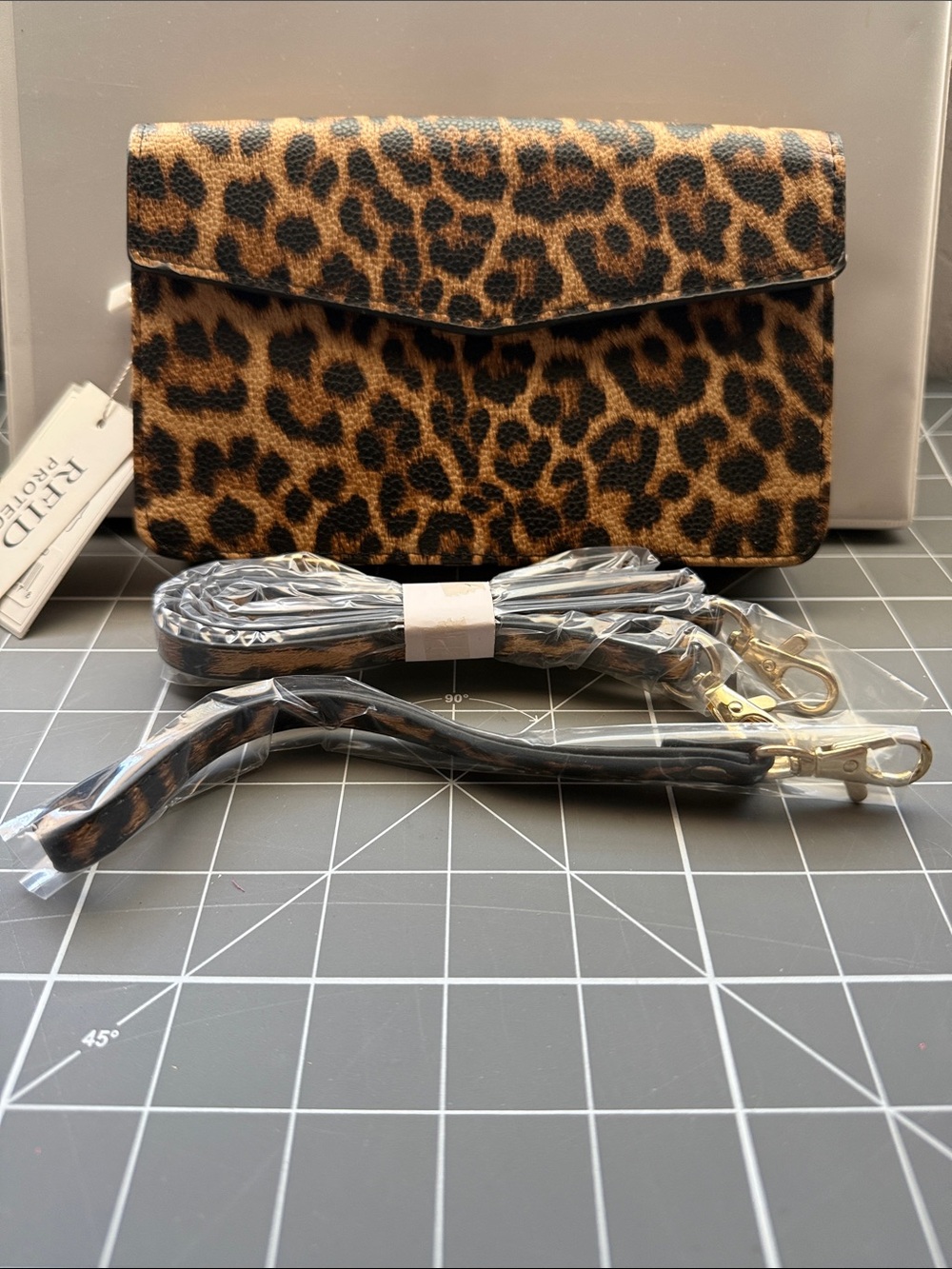 Leopard Print Satchel Crossbody - Brown Leopard